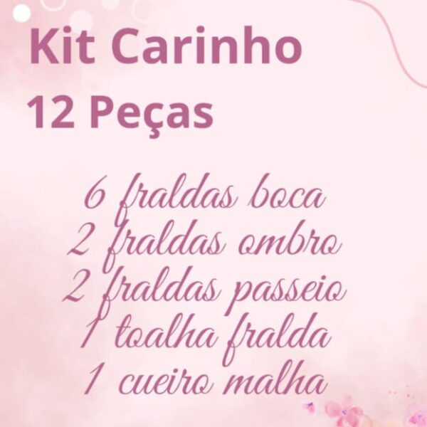 Kit Carinho com 12 peças